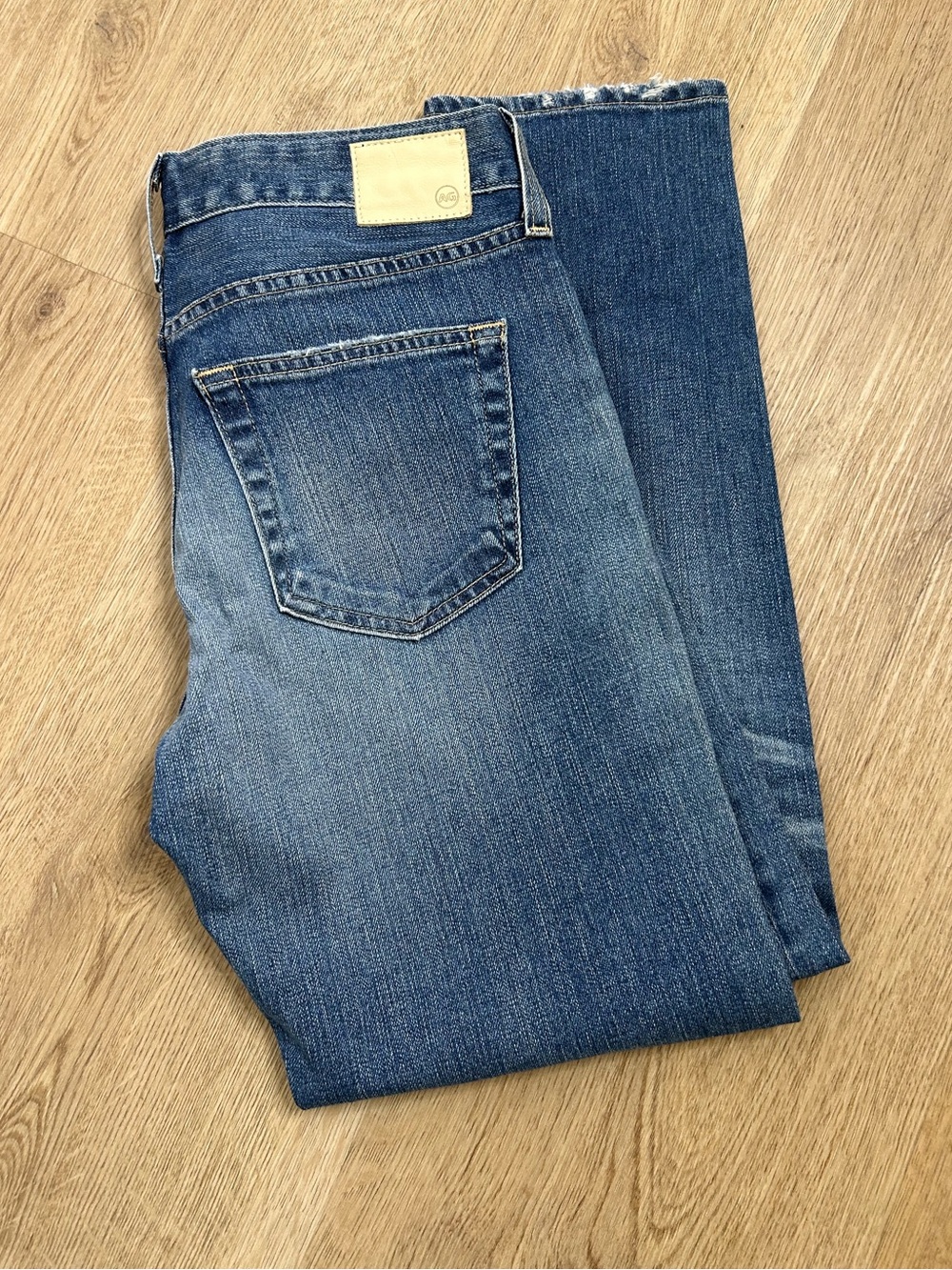 AG Ex - Boyfriend Slouchy Slim Straight Leg Jean Dark Wash Size 27